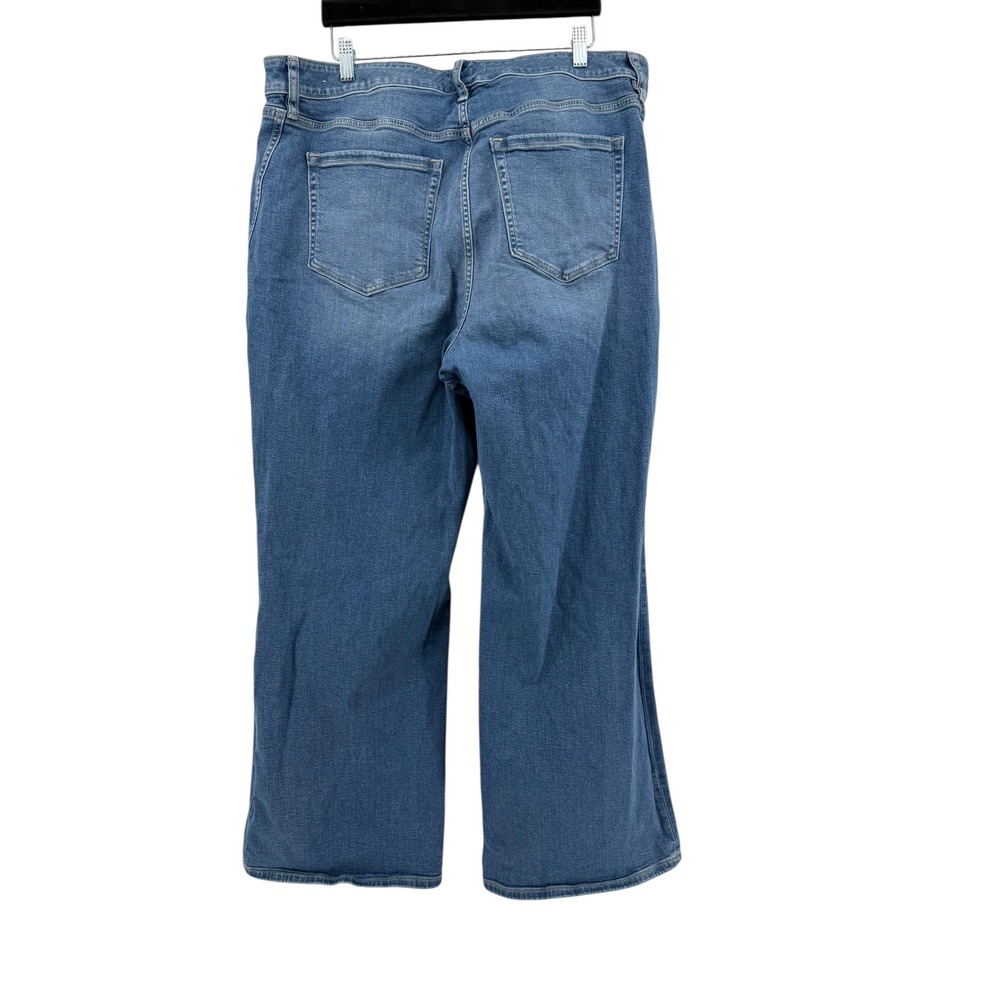 Lane Bryant‎ High Rise Relaxed Boot Cut Jeans Womens Size 20 Blue Denim Stretch - Picture 2 of 7
